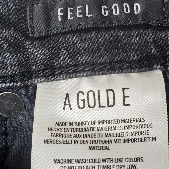 Agolde Los Angeles Premium Denim Jeans 27 Distressed Black Feel Good - Picture 9 of 12